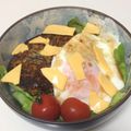 きえこ's cooksnap of when they made ロコモコ丼～ハンバーグリメイク～.