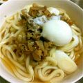 ＊＊aco＊＊'s cooksnap of when they made 温玉ものっけて『甘辛★ごま肉うどん』.