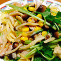 かなこれんじゃあ's cooksnap of when they made 和風パスタ　～ねぎときのこ～.