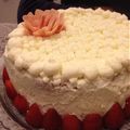 ことまろ's cooksnap of when they made 簡単！お花のデコレーションケーキ.
