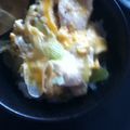 yukong100's cooksnap of when they made 鶏胸肉と車麩の親子丼.