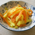 時花菜's cooksnap of when they made 人参とたくあんの胡麻酢和え.