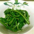 雪面の飛魚's cooksnap of when they made 山菜美味しい！こごみの胡麻油醤油和え.