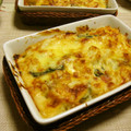 時花菜's cooksnap of when they made 長芋とほうれん草のグラタン.