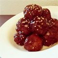 さくちゃママ's cooksnap of when they made 挽肉団子の甘酢あんかけ★.