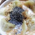 ののびのんちゃん's cooksnap of when they made 黒蜜♥黒ゴマ♥きなこ♥ヨーグルト♪.