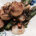 しあはー's cooksnap of when they made 焼き長いもとじゃこの焦がし醤油和え.