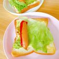 プー♡'s cooksnap of when they made 包丁いらずのホットドッグ風トースト.