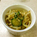 ヨネナナ's cooksnap of when they made もやしと鶏の中華風おひたし.