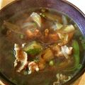 ☆もちけん☆'s cooksnap of when they made 茄子入りつけめん肉汁～つけ汁～.
