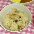 2児ママみきてぃ's cooksnap of when they made お吸い物の素で簡単炊き込みご飯.