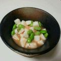 akomanman's cooksnap of when they made そら豆と長芋の明太子和え.