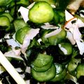haasan's cooksnap of when they made ハムとキュウリの酢の物.