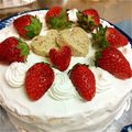 みしゅらん♪'s cooksnap of when they made シンプル　いちごのショートケーキ.