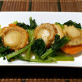 ラッチーU^ｪ^U's cooksnap of when they made ホタテと小松菜のオイスターソース炒め♪.