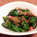 ウィリーママ's cooksnap of when they made 菜の花の 桜エビと塩昆布の和えもの.