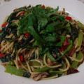 くっくのん's cooksnap of when they made 鰯＋水菜パスタ.