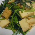 megmilkey's cooksnap of when they made 青菜を食べよう！小松菜と厚揚げの炒め煮.