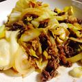 chu_y's cooksnap of when they made 牛肉とキャベツのオイスターソース炒め.