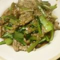 Tomchon's cooksnap of when they made 豚こま肉と小松菜の中華炒め.