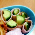 ひろベアー's cooksnap of when they made お弁当に☆ハム巻ききゅうり☆.