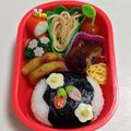 向日葵♡桜's cooksnap of when they made 彩りプラス♪たまごのお花♡キャラ弁.