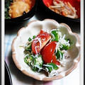 ＴＯＭＯＷＡＴ's cooksnap of when they made 簡単！ おくらとトマトのしらす和.