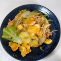 ponpocojp's cooksnap of when they made ■超旨い！カニカマとキャベツのたまご炒め.