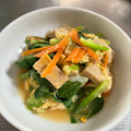 azbjbn's cooksnap of when they made 小松菜と高野豆腐の卵とじ.