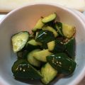bonkure800's cooksnap of when they made 簡単きゅうりのごま油あえ。.