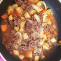 manana's cooksnap of when they made うちの夕飯　簡単肉じゃが.
