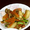 もも1002's cooksnap of when they made かぶとキノコの炒め.