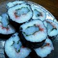 みけねこやよい's cooksnap of when they made 巻き寿司☆いか梅しそ.