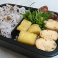 ひーゆーママ's cooksnap of when they made お弁当に❤大葉と枝豆de緑の✿お花✿.