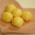 カリソメ乙女's cooksnap of when they made やわらかプリン白玉♪.