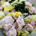 だめダイバーうさこ's cooksnap of when they made イカ団子とキャベツのスープ♪.