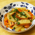 ぽりぽり拓庵's cooksnap of when they made 大根とさつま揚げの炒め物.