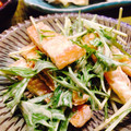 kusyamin's cooksnap of when they made しゃきしゃき水菜と油揚げのマヨサラダ.