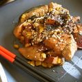 ルロワ・モワ's cooksnap of when they made さつまいもと鶏肉のごま味噌バターコーン煮.