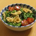 もんしゅしゅ's cooksnap of when they made わさび菜とカリカリうす揚げのマヨポンあえ.
