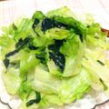 トシコのムスメ's cooksnap of when they made 春に♪シラスとワカメのレタスサラダ.