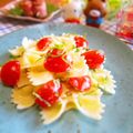 いりこ☆'s cooksnap of when they made ミニトマトと大葉のファルファッレ.