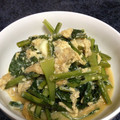 akane1985's cooksnap of when they made かぶの葉の卵とじ.