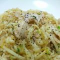 kiyoka777's cooksnap of when they made 豚肉とネギのマヨ醤油チャーハン☆.