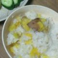 ＊あゆ☆ねこ＊'s cooksnap of when they made 炊飯器でｶﾝﾀﾝ＊さつま芋ごはん.