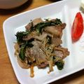 ハナリキ's cooksnap of when they made 豚肉と春菊(菊菜)の甘辛炒め♪.