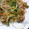 Yuminmama's cooksnap of when they made 我が家の豚キムチ炒め.