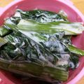 てくしー's cooksnap of when they made 簡単！小松菜とベーコンの柚子胡椒マヨ和え.