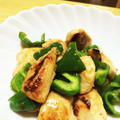 ゆぅか３'s cooksnap of when they made 節約☆鶏ささみとピーマンの塩麹炒め.