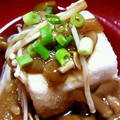 蝶々うさぎ's cooksnap of when they made もやし＆なめこの揚げだし豆腐　どすぇ.